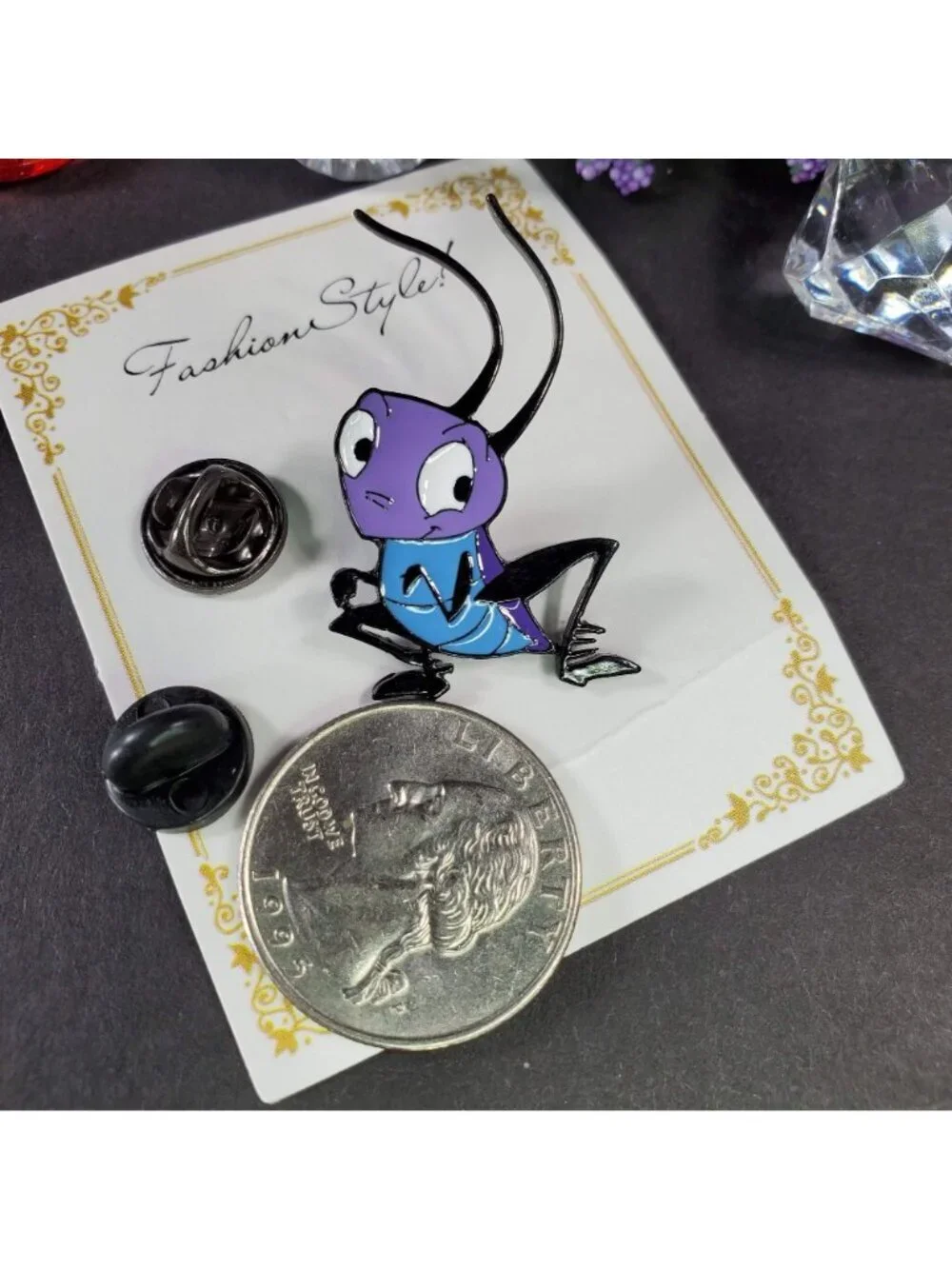 Lucky Bug Mulan Lapel Pin Princess Warrior Badge Brooch Pin Jewelry Accessories
